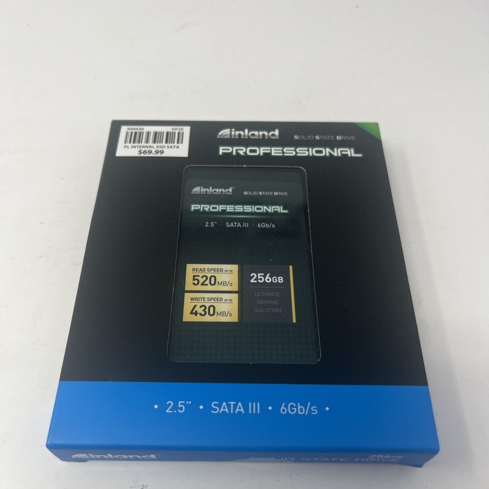 NEW SEALED Inland Professional 256GB SSD 3D NAND SATA III 6Gb/s 2.5"